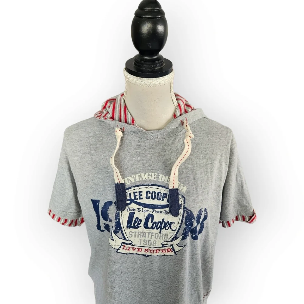 Lee Cooper | Unisex Shirt With Hood |Size Medium |  NWT - Picture 3 of 9